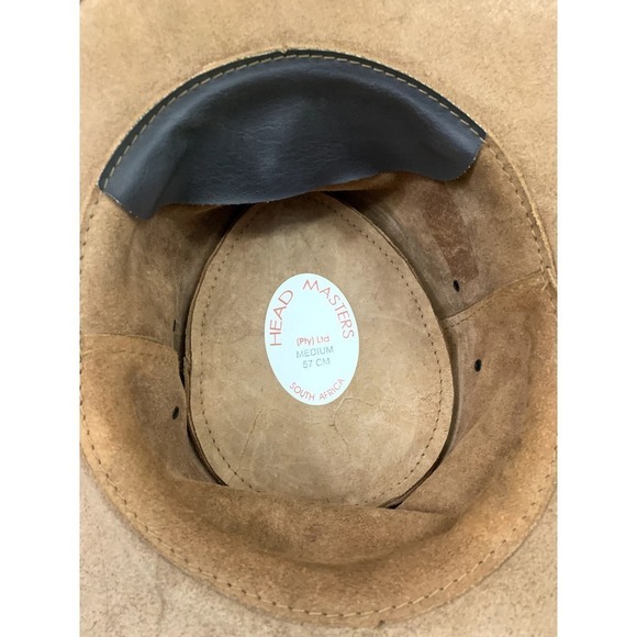 South Africa Rugby Leather Rogue hat, brown, medium, safari, outback, bush - Picture 6 of 6